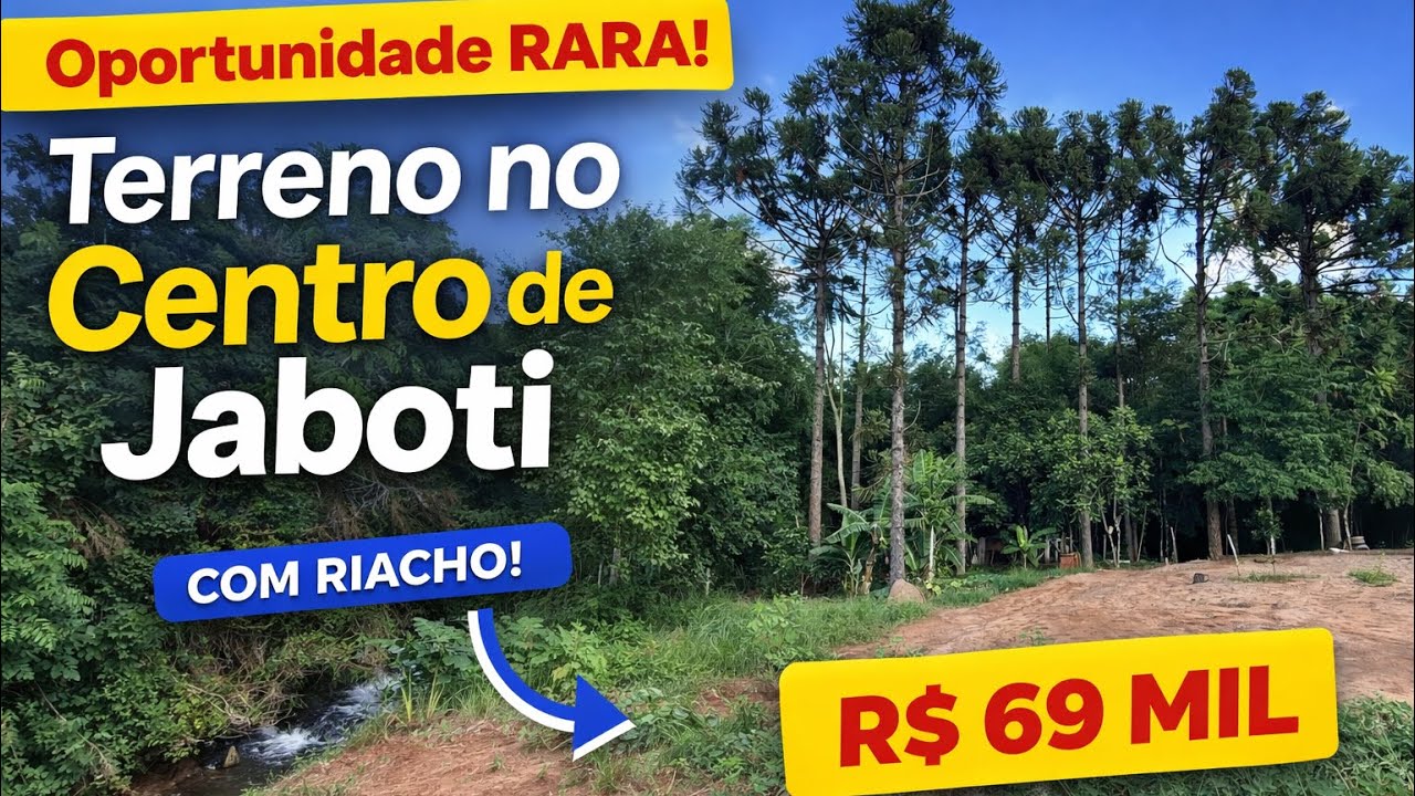 Um Paraíso no Centro de Jaboti Riacho no Fundo R$69Mil