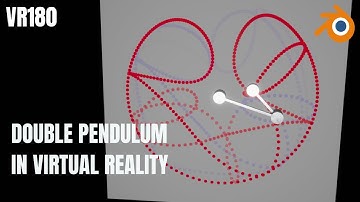 VR180 Compound double pendulum in virtual reality. Made in Blender, using internal physics.