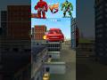 HULK CAR 💚 vs RED HULK CAR ❤️ – INSANE JUMP CHALLENGE 🚀🔥 (Extreme Car Driving Simulator)