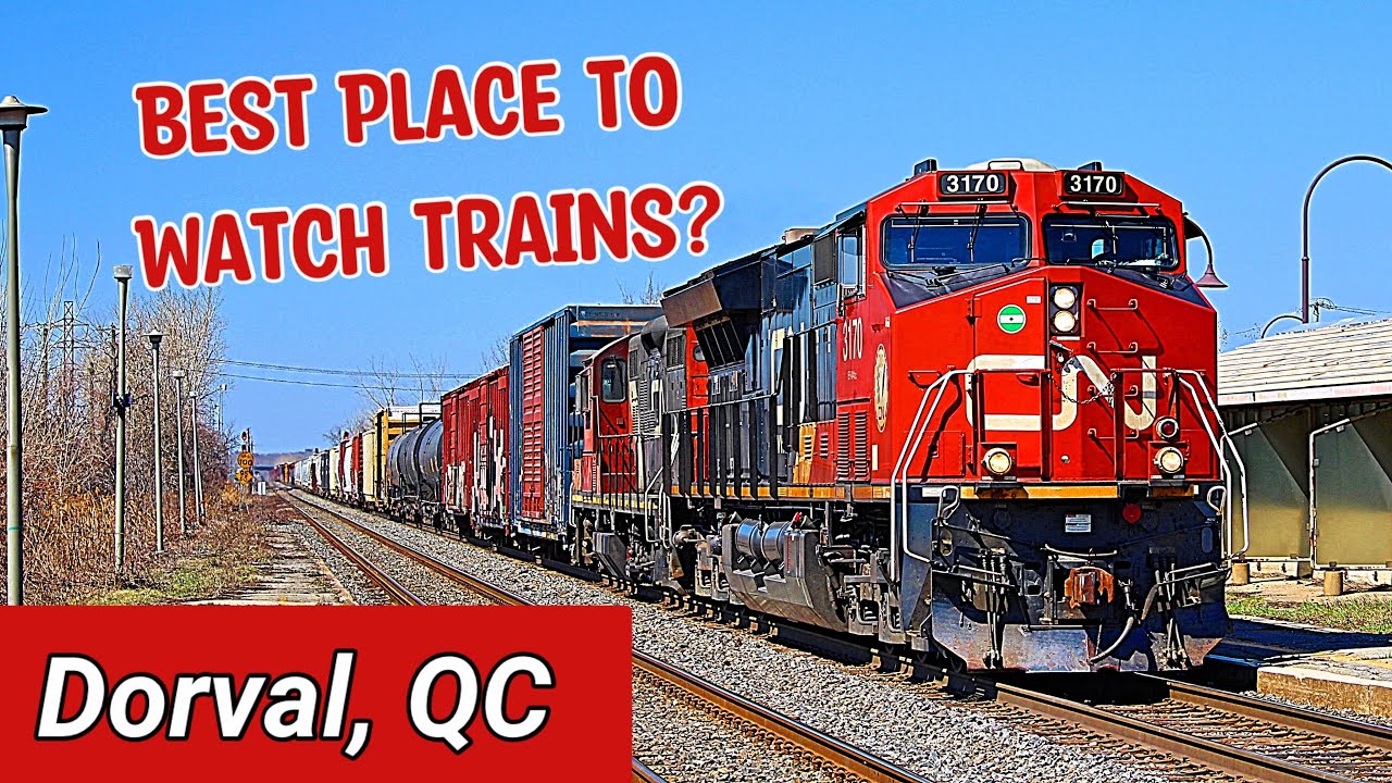 Dorval: The BEST Railfanning Action in Montreal! Parallel Freight and Passenger Mainlines!