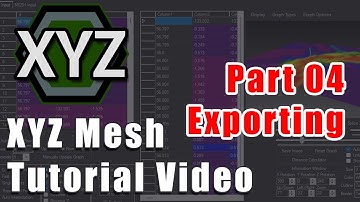 XYZ Mesh Tutorial Video 4 - All Export Options - XYZ Mesh Excel 3D Plots DXF and Interactive Models