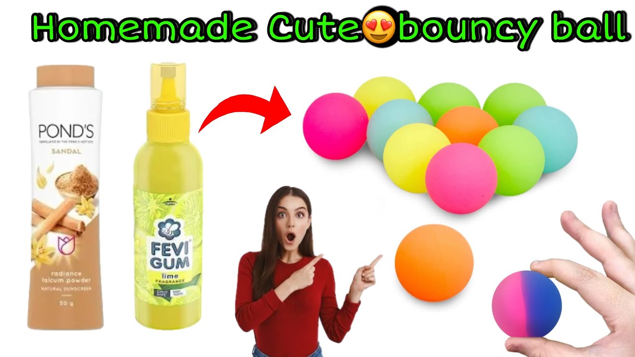 How to make Bouncyball/DIY colourful waterballs/Homemade Crazy ball/Diy Bouncy ball/Stress Ball