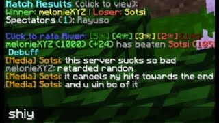Sotsi 1v1 (cries & makes excuses)