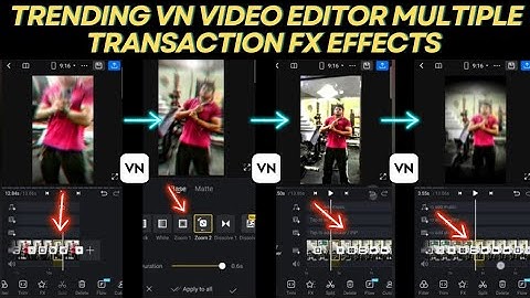 How To Add Multiple Fx Effects In Reel In Vn Video Editor| Vn Trending Reels Editing Tutorial