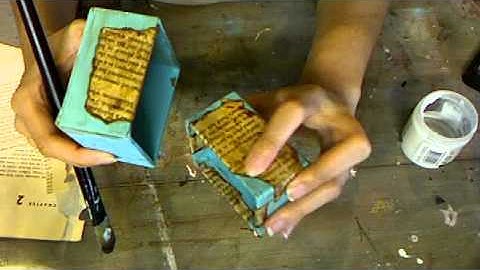 Tim Holtz Configurations box in the making with Marion Smith