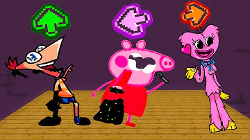 FNF Character Test | Gameplay VS Playground | Pibby peppa pig | Phineas | Kissy missy |