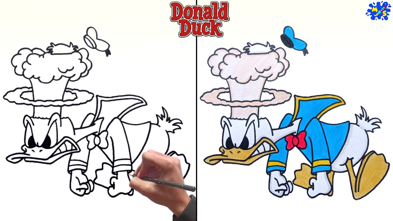 Donald Duck Sketch card Full color – Dread Vale Studios