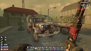 7 days to die 1 0 stun baton  day 47 messed up, going to the red messa
