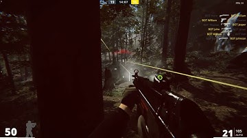 MFPS 2.0: Multiplayer FPS test in Forest scene Build