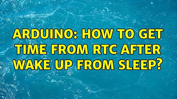 Arduino: How to get time from RTC after wake up from sleep?