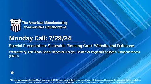 Special Presentation: CREC