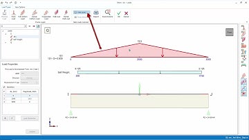 9 Beam Loads, Partition Wall, Load Editor