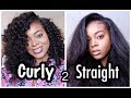 Curly to Straight | Unice Kysiss Hair