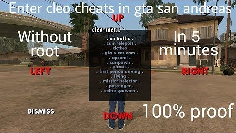 (Hindi)How to enter cleo cheat codes in gta san andreas in android without root  (in 5 minutes)