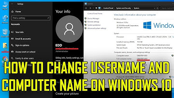 How to Change Username and Computer Name on Windows 10 Guide 2019