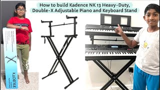 How to build Kadence NK 13 Heavy Duty Double X Adjustable Keyboard Stand | Kadence NK 13 | Unboxing