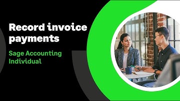 Sage Accounting Individual (UK):Record invoice payments