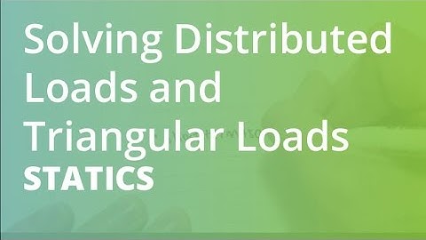 Solving Distributed Loads and Triangular Loads | Statics