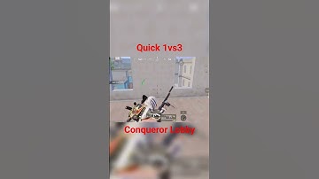 QUICK 1v3 IN CONQUEROR LOBBY 🔥 | #shorts #bgmi #trending #bgmishorts