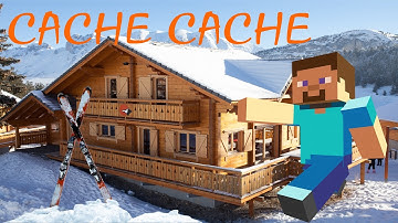 CACHE CACHE MINECRAFT MAP CHALET DE SKI (HIVER)(NEIGE) + MURDER [FIND TWINNER] | PS4 FR