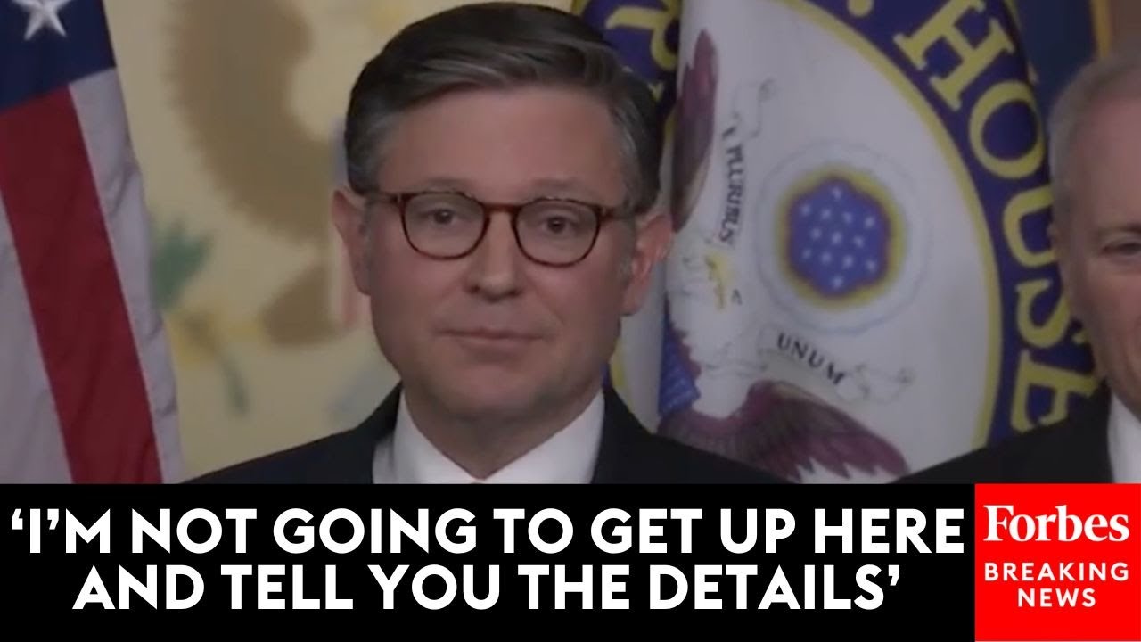 'All Of This Is Developing': Mike Johnson Shuts Down Reporter's Question On Venezuelan Oil