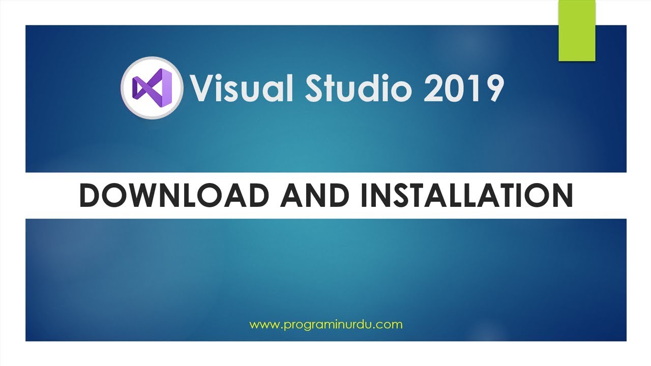 C# Tutorial In Urdu - How to Download and Install Visual Studio 2019 ...