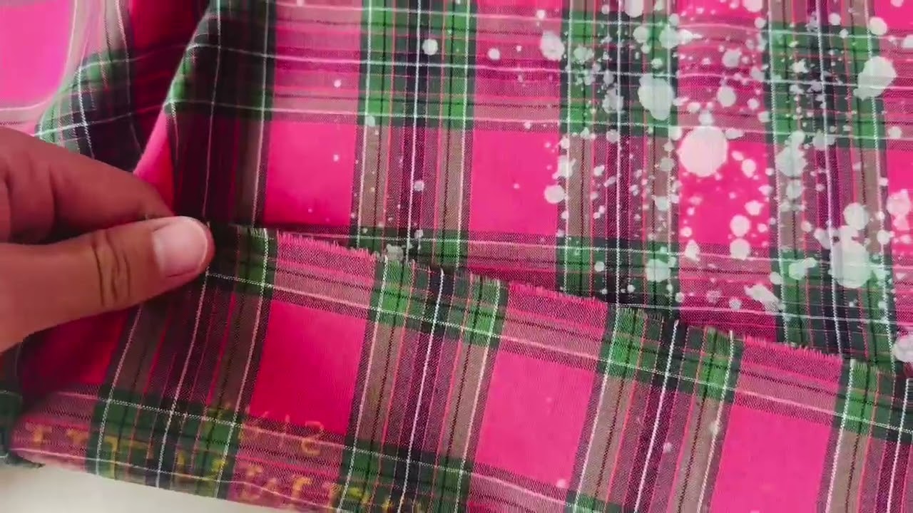 Craft 100% Cotton Hermes Yarn-dyed Plaid Shirt Fabric For Handmade Clothing, By Yard (Hot Pink)