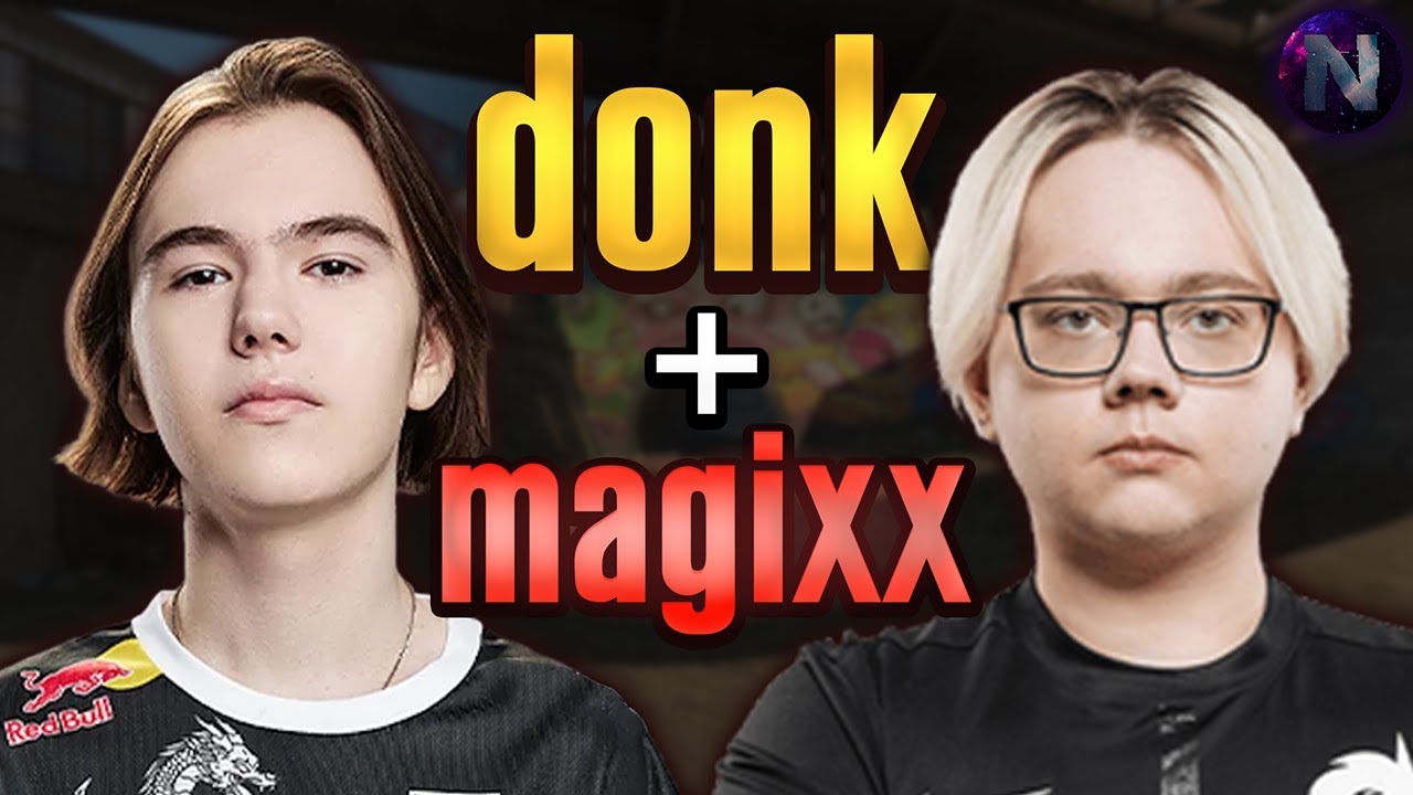 DONK and MAGIXX Crush Top FACEIT Players! donk POV with COMMs (Overpass)