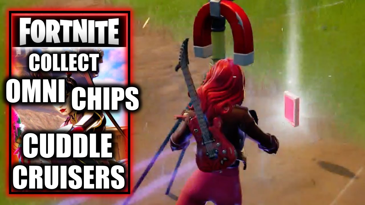 Collect Omni Chips at Cuddle Cruisers - Fortnite Chapter 3 Season 2 Omni Sword Week 7 Quest
