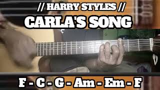 CARLA'S SONG // HARRY STYLES // SIMPLE EASY INTRO TUTORIAL GUITAR CHORDS