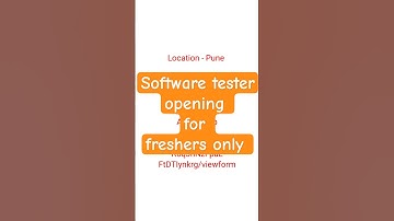 Software Testing Jobs for Freshers | Today