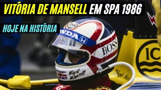 25/05/1986: vitória de Mansell na Bélgica - Hoje na história