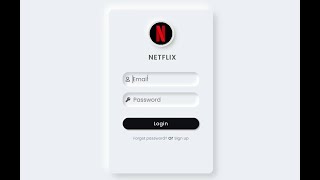 Netflix Login Form  HTML & CSS | Free Source Code | Step By Step Tutorial