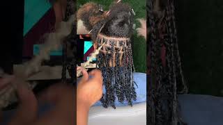 Boho butterfly locs 613 highlights