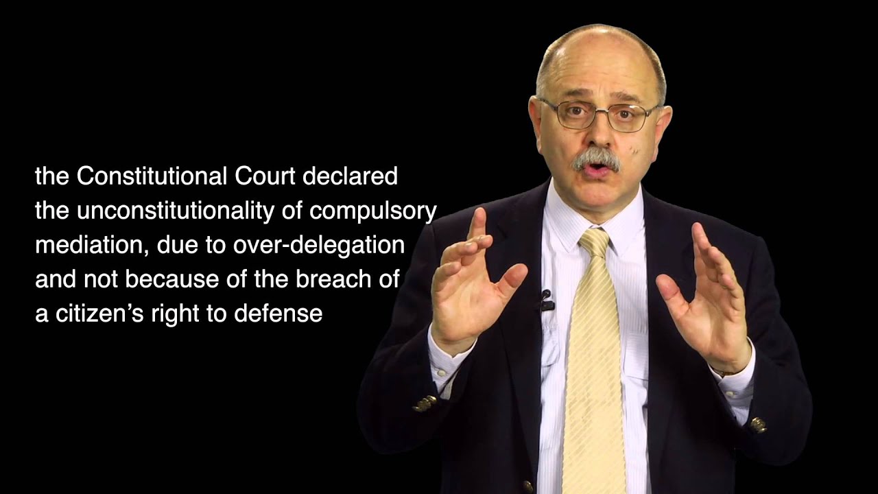 Mandatory mediation, the Italian experience - Giovanni Matteucci May 22, 2015