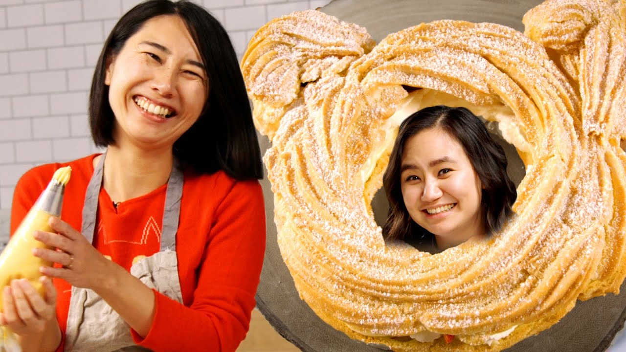 Rie Makes A Cat-Shaped Cream Puff For Niki | Tasty
