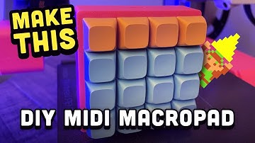 DIY 3D-Printed MIDI Macropad | Simple Design, Hidden Features w/ Raspberry Pi Pico