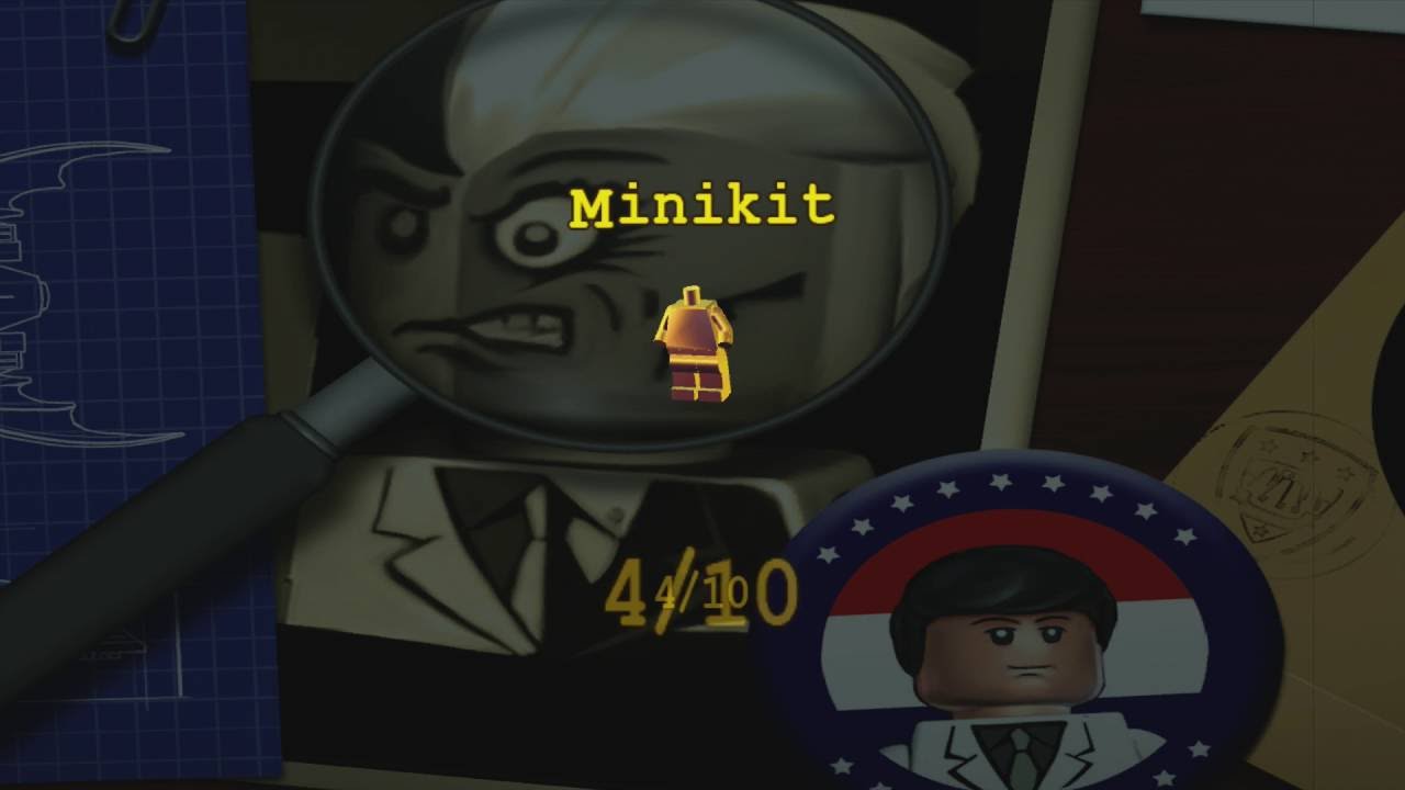 LEGO Batman: The Videogame - You Can Bank on Batman (All Minikits, Red Brick, Hostage)