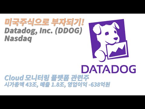   미국주식 클라우드 및 인공지능 AI 관련주 데이터독 Datadog Inc DDOG