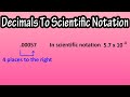 How To Convert Or Change Decimal Form Numbers To Scientific Notation
