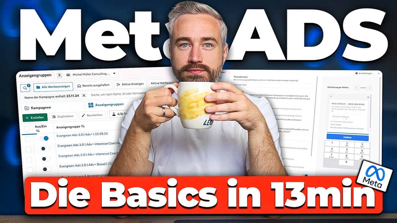 Meta/Facebook Ads Werbung Schalten 2026 - Die Basics in 13 Minuten