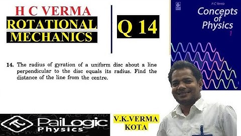 H C VERMA | ROTATIONAL MECHANICS | CHAPTER 10 | Q14. The radius of gyration of a uniform disc about
