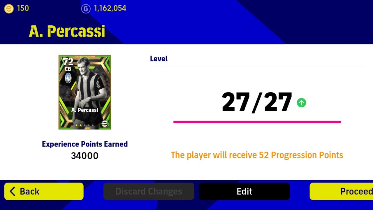 A. Percassi Epic Card || max level max rating efootball 2023 level up Antonio Percassi
