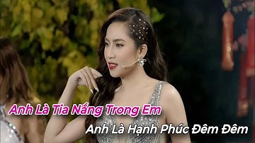 [Karaoke] Anh Là Tia Nắng Trong Em - Châu Ngọc Tiên (Bước chân 2 thế hệ)