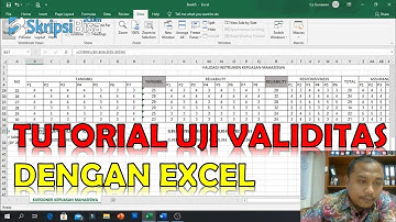 Tutorial Uji Validitas Dengan Menggunakan Excel - Sangat Mudah❗❗❗