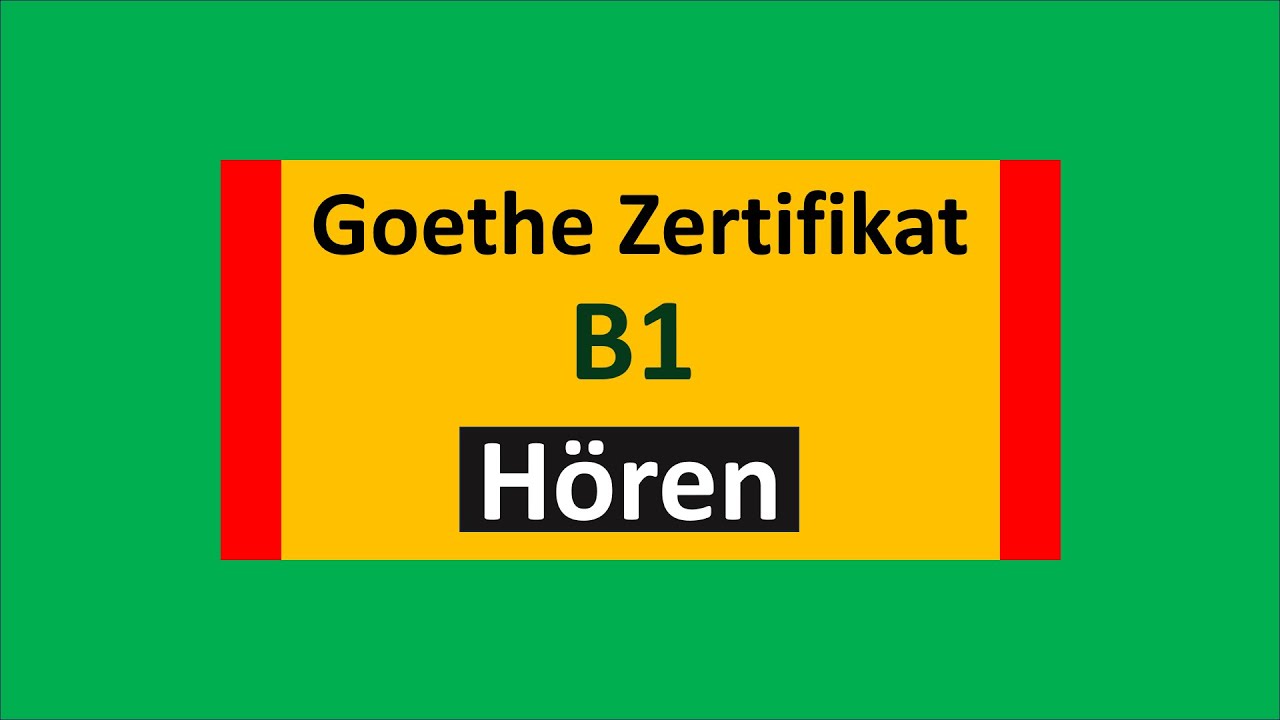 Goethe Zertifikat B1 Hören Modelltest mit Antworten am Ende || Vid - 200