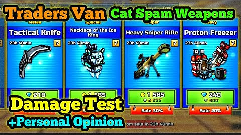 New Traders Van - Cat Spam Weapons in Pixel Gun 3D