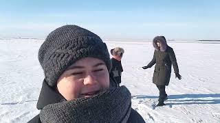Озеро Каряковское,  февраль 22года. Павлодар.