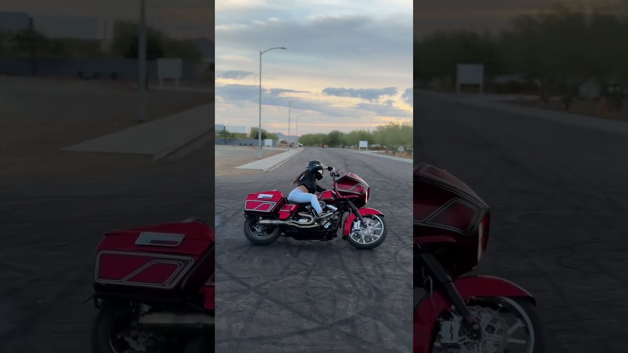  Learning How To Drift And Slide On My Harley Davidson Road Glide Drifting Harleydavidson