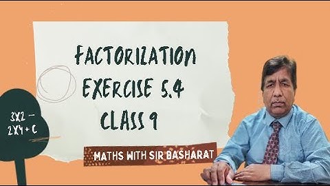 Factorization of cubic polynomial| Exercise 5.4 | Class 9 |Federal Board|Maths with Sir Basharat